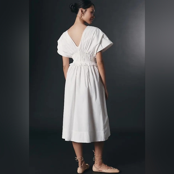 Anthropologie White Backless Dress - Picture 2 of 7